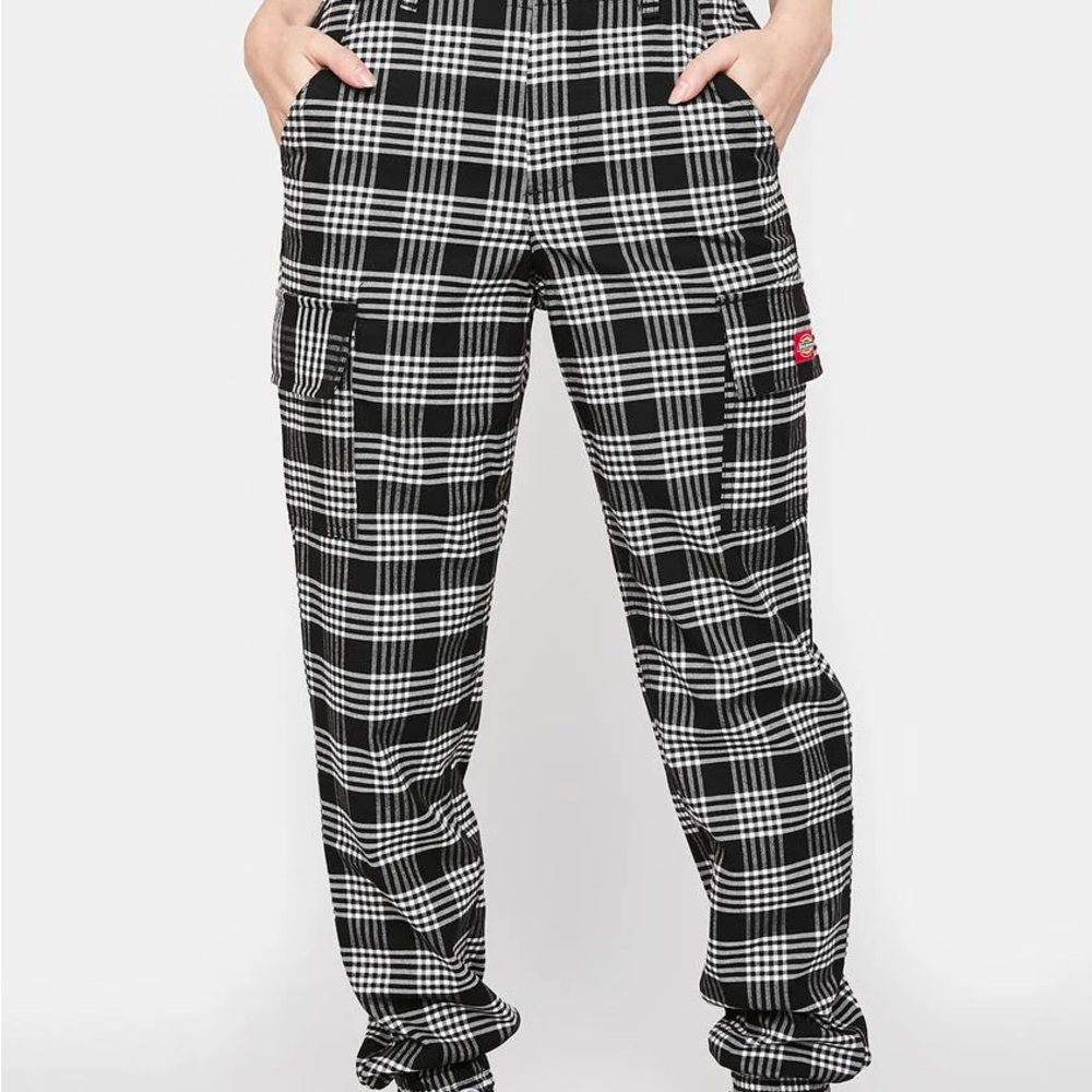 Dickies Monochrome Plaid Pants